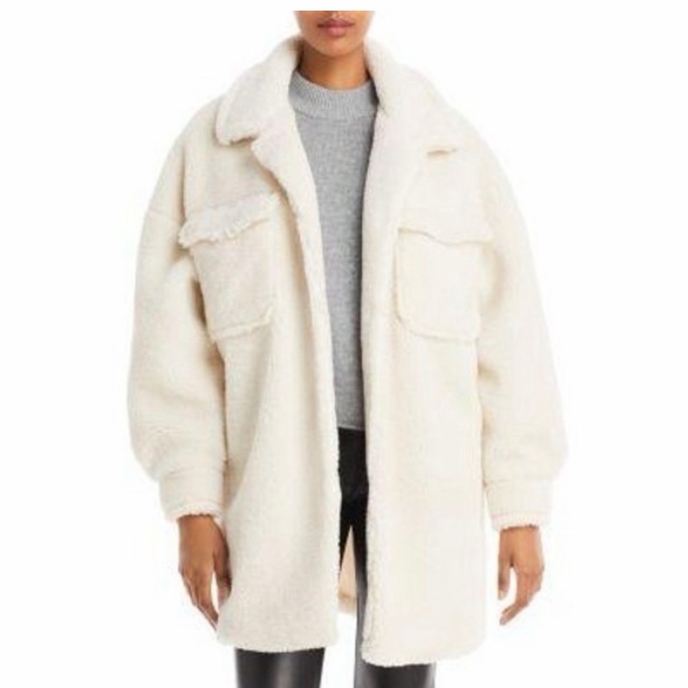 Aqua Cream Teddy Jacket